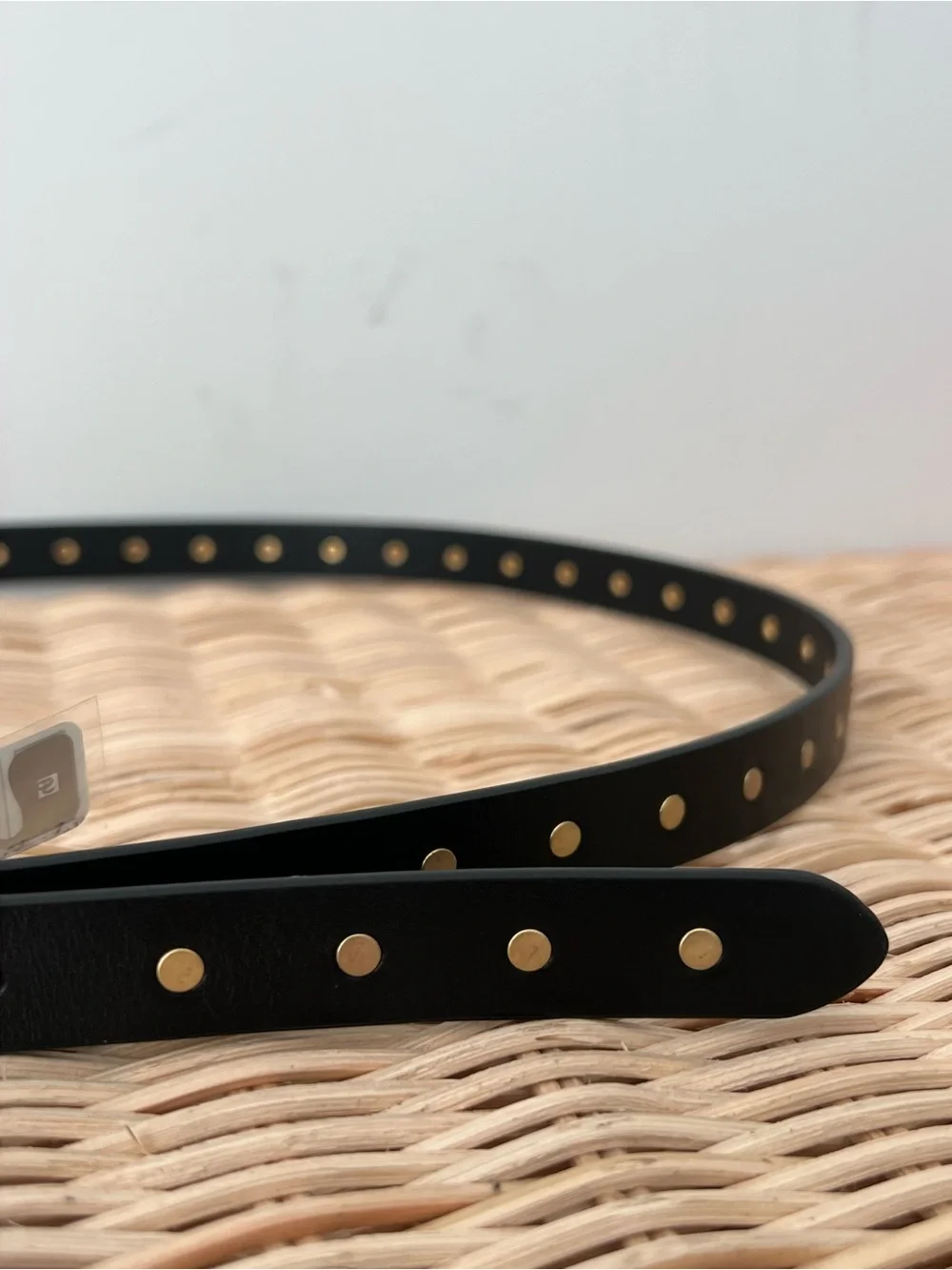 AllSaints Black Studded Leather Belt XL | London Cool Girl - Picture 3 of 4